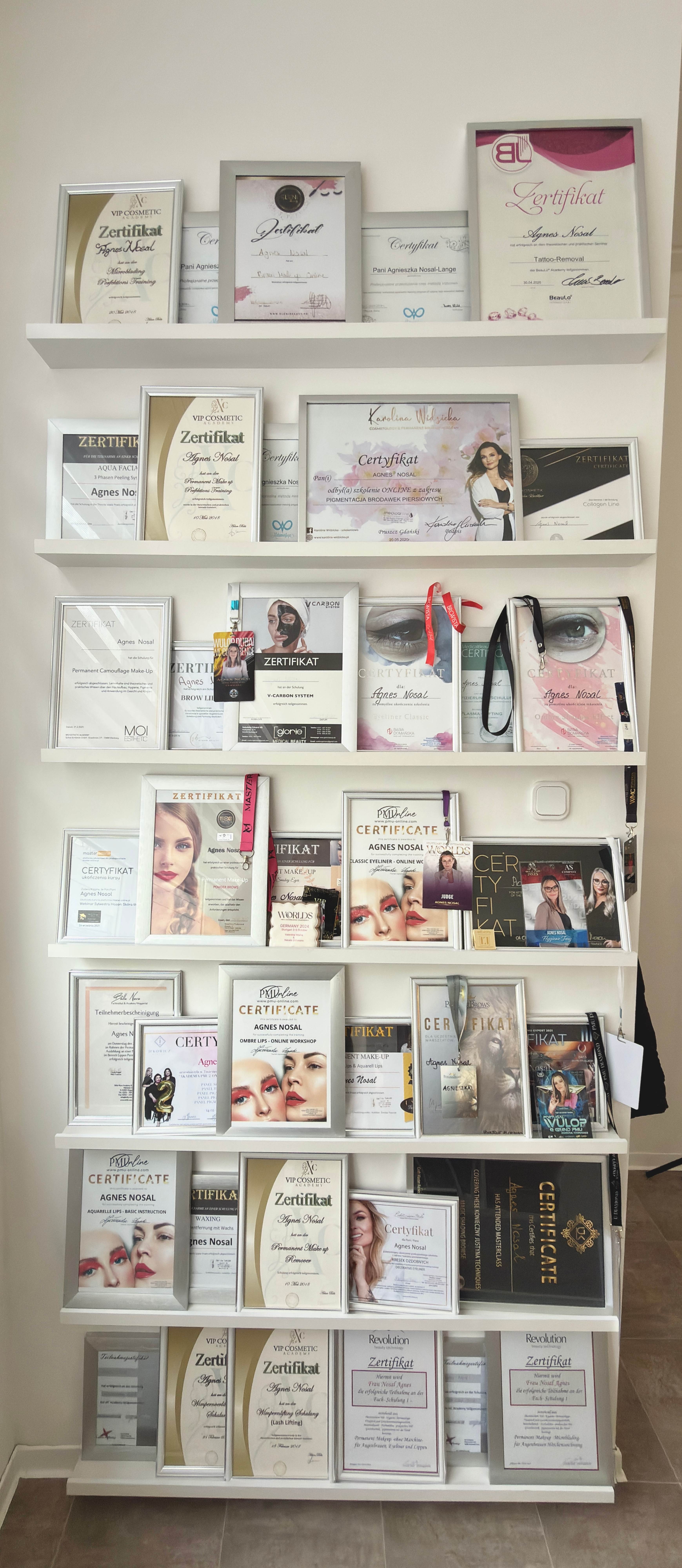 Professionelle Zertifikate und Qualifikationen für Permanent Make-Up