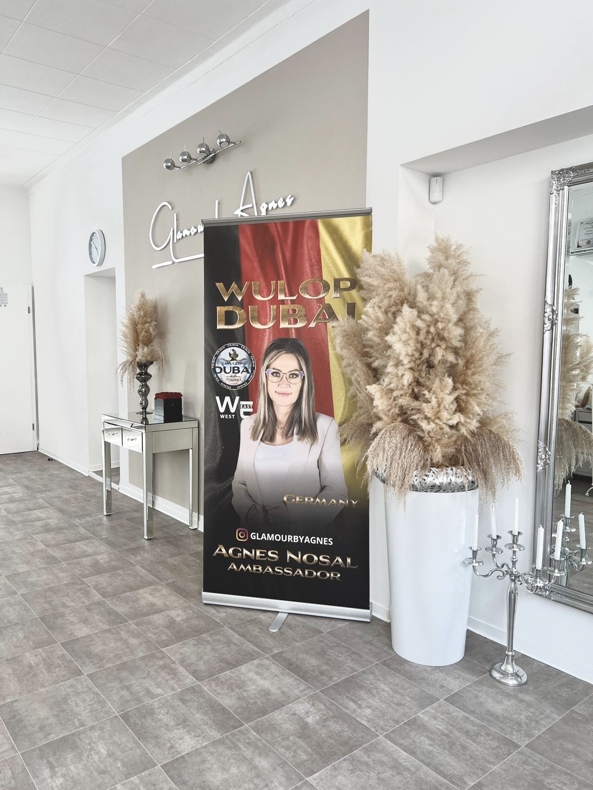 Empfangsbereich Glamour by Agnes Permanent Make-Up Studio Bochum